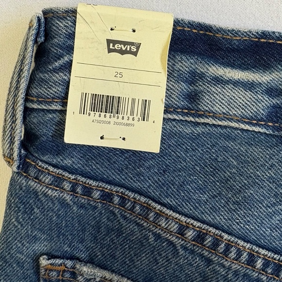 Levi’s Ankle Column Skirt, Waist 25, Distressed Blue (Medium Wash), NWT - Picture 5 of 16